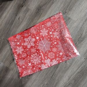 Snowflake Scarf, red